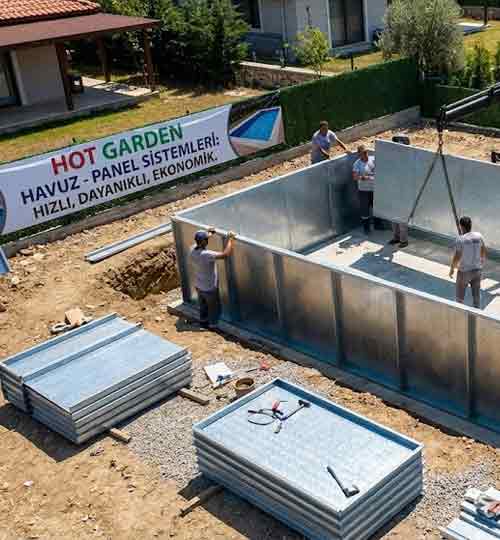 Panel Havuz Yapimi